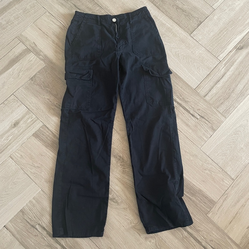 Zara Black Cargo Trousers